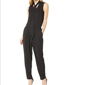 LAUREN Ralph Lauren Tie Neck Jersey Jumpsuit